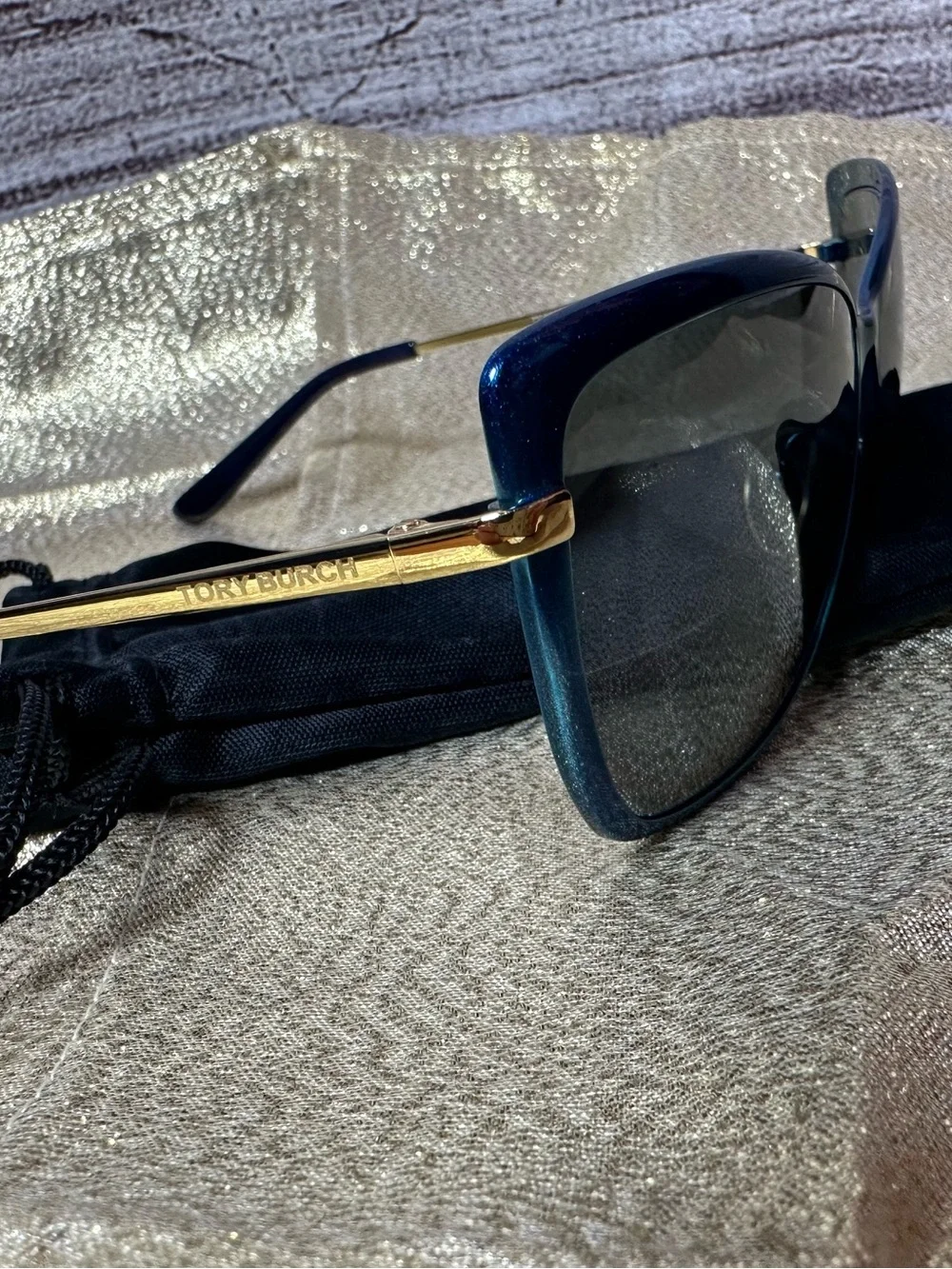 Tory Burch Women’s Blue Frame Sunglasses NO CASE